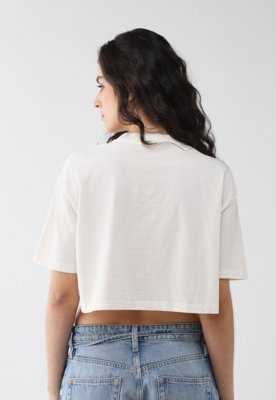 Blusa Feminina Roxy Roxify Cropped Off-White