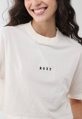 Blusa Feminina Roxy Roxify Cropped Off-White