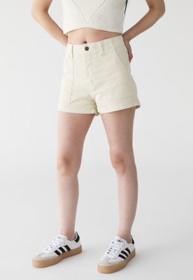 Short Roxy Mom Cotelê Sand Sessions Amarelo