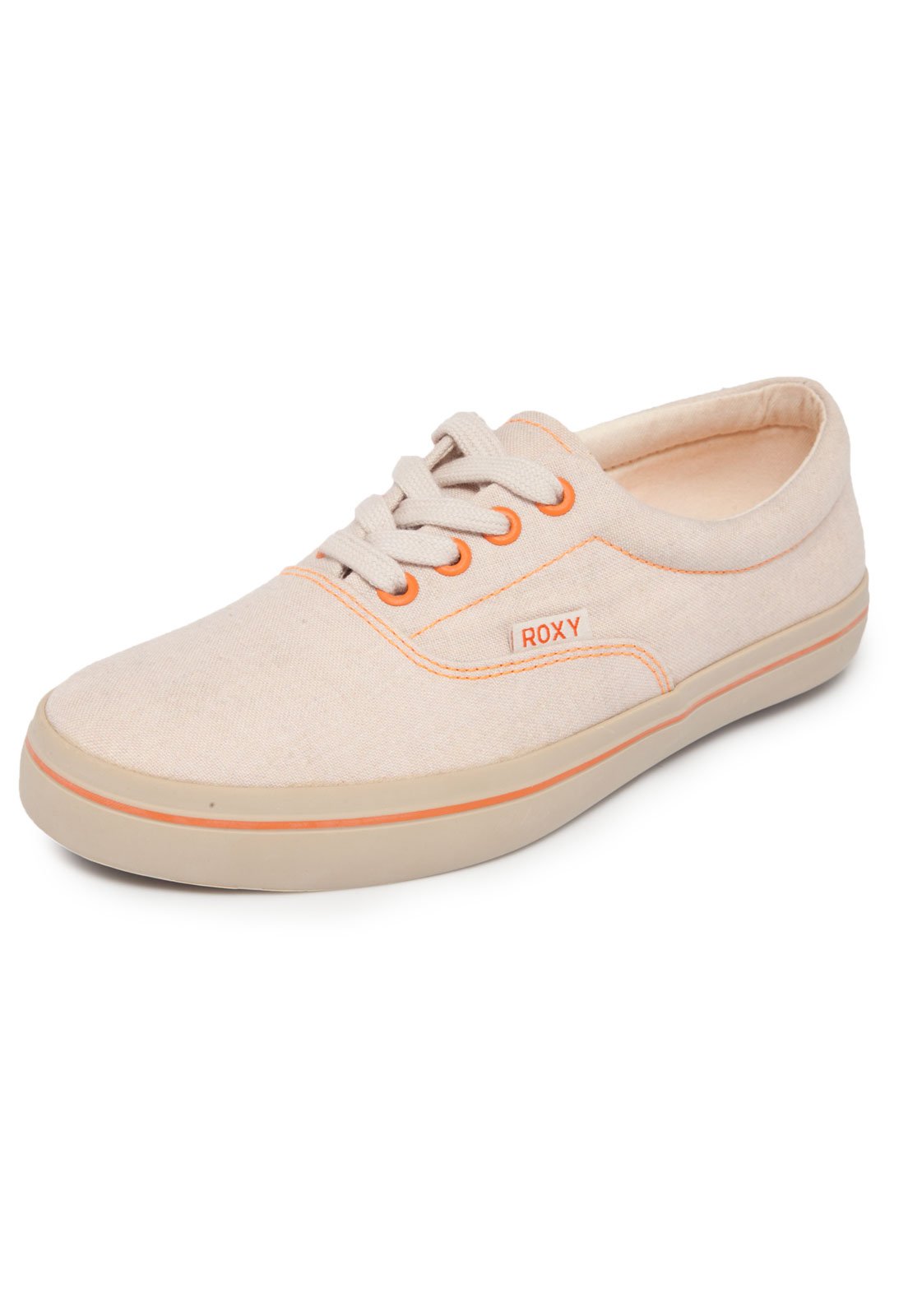 Tênis Roxy Oceanside Bege/Laranja - Compre Agora | Dafiti Brasil