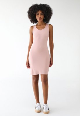 Vestido Feminino Roxy Good Keepsake Curto Canelado Rosa