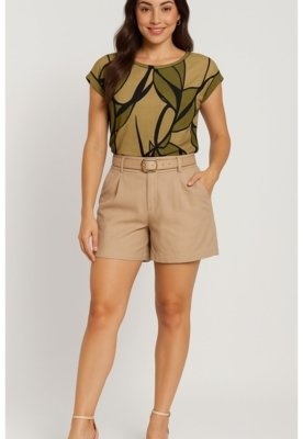 Blusa Rudély Estampada Verde