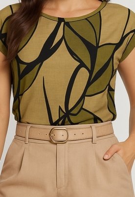 Blusa Rudély Estampada Verde