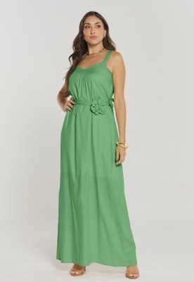 Vestido Rudély Flor Verde