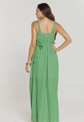 Vestido Rudély Flor Verde