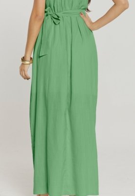 Vestido Rudély Flor Verde