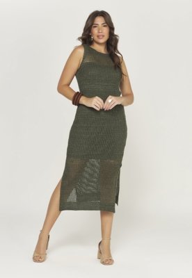 Vestido Trico Rendado