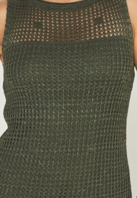Vestido Trico Rendado
