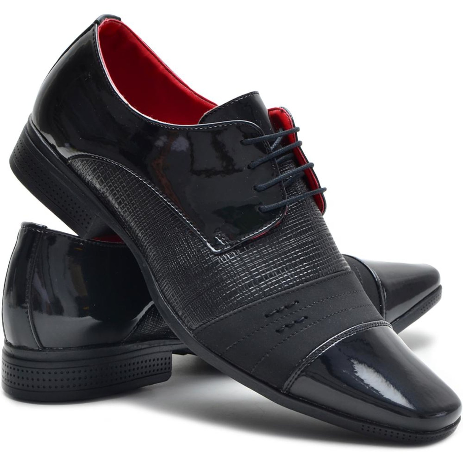 sapato social masculino verniz preto