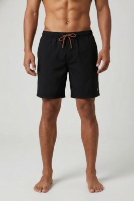 Bermuda Masculina Rusty Cós Elástico Preta