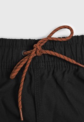 Bermuda Masculina Rusty Cós Elástico Preta