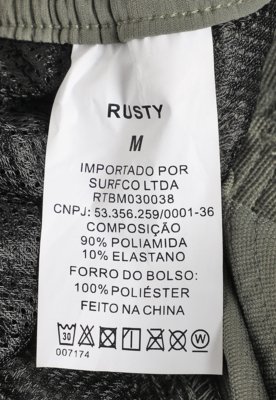 Bermuda Masculina Rusty Imp Pipe Verde