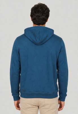 Blusa de Moletom Fechada Masculina Rusty Color Azul