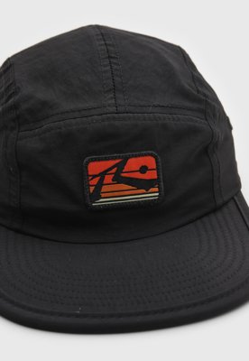 Boné Rusty Aba Reta Sunrise Five Panel Preto