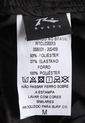 Calça Masculina Rusty Jogger Drive Preta