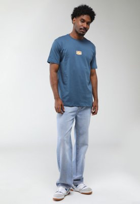 Camiseta Masculina Rusty Silk Color Azul