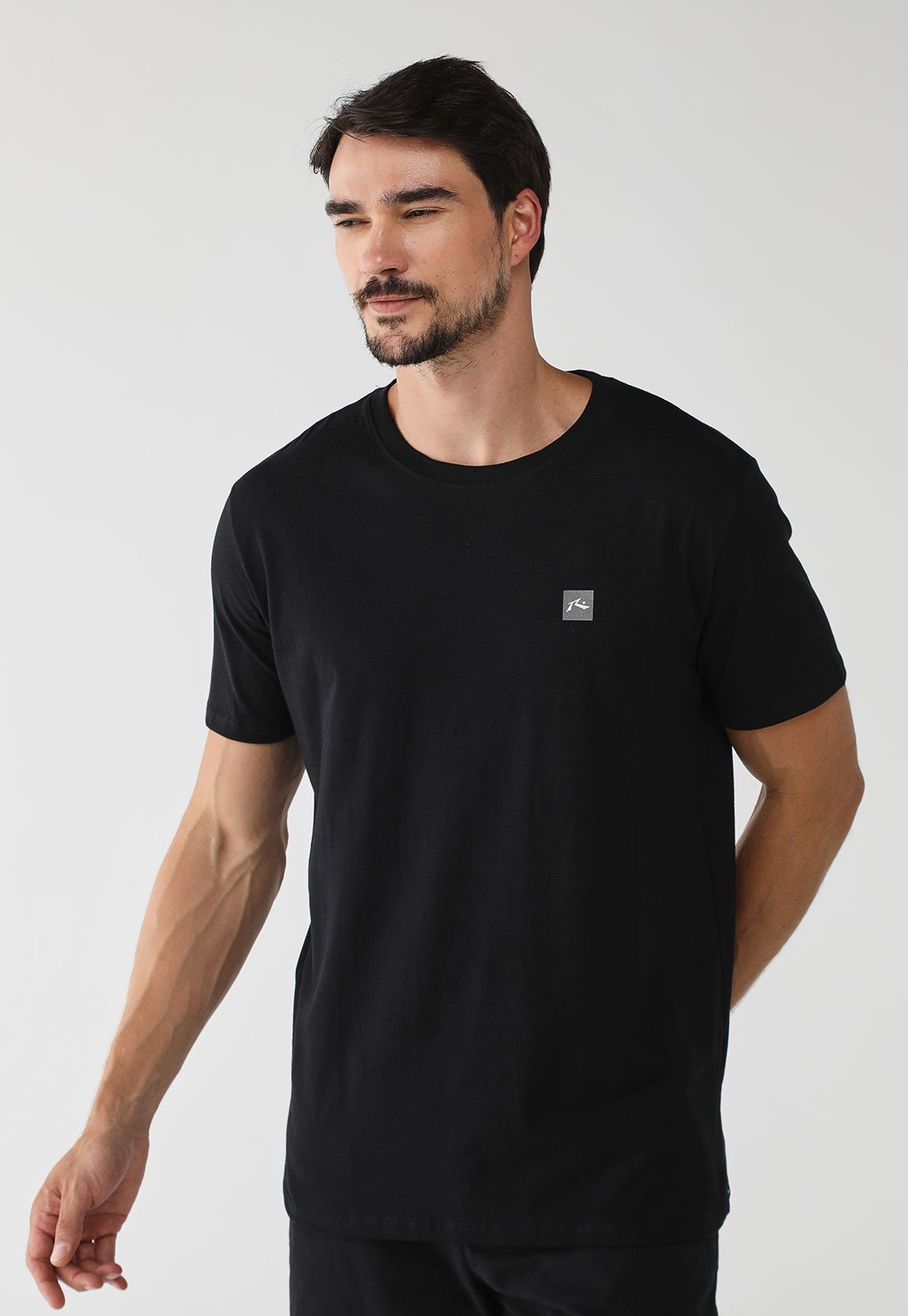 Camiseta Rusty Reta Logo Preta