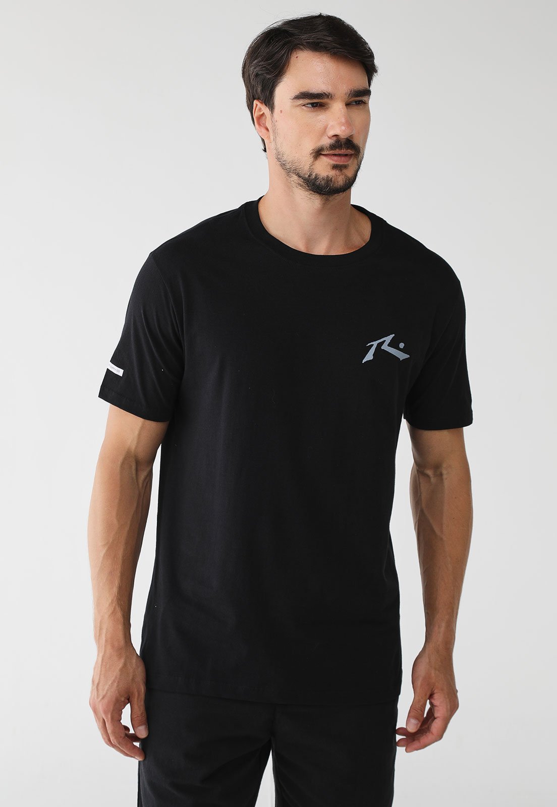 Camiseta Rusty Reta Logo Preta