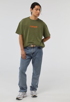 Camiseta Rusty Reta Logo Verde