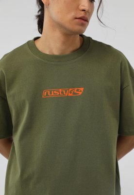 Camiseta Rusty Reta Logo Verde