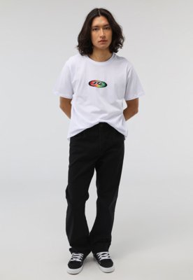 Camiseta Rusty Reta Slowmo Branca