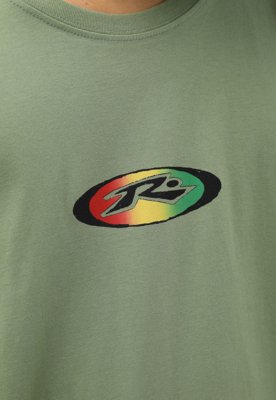 Camiseta Rusty Reta Slowmo Verde