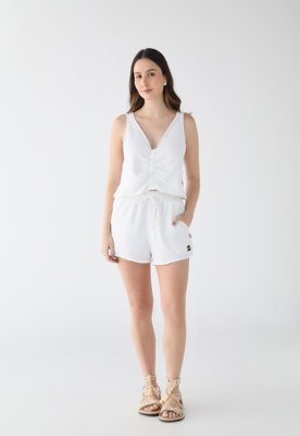 Conjunto Feminino Rusty Two Alças Decote V Branco