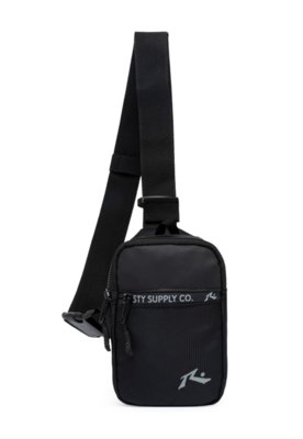 Shoulder Bag Pochete Tiracolo Transversal Reforçada Preta Rusty
