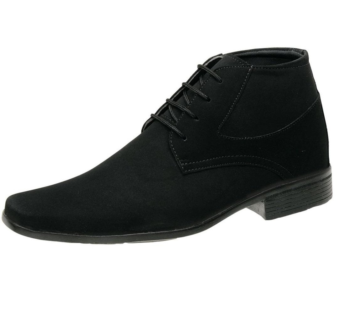 bota preta camurça masculina