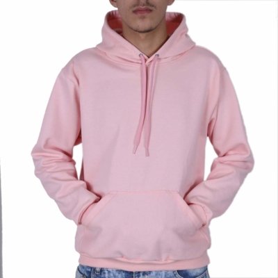 blush pink zip up moletom com capuz