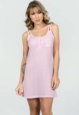 Camisola com Robe Serra e Mar Modas Malha Lisa Cíntia Rosa
