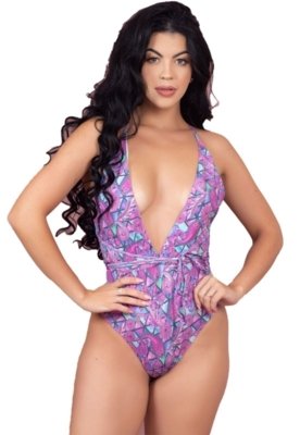 Maiô Multiformas Sem Bojo Estampado Helena Rosa