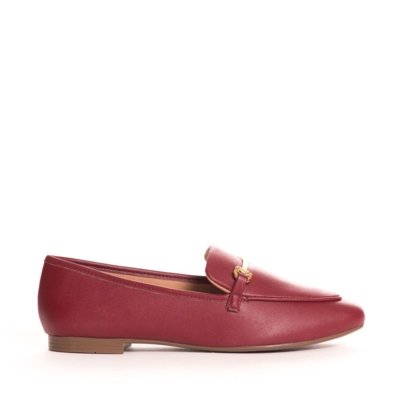 mocassim lacoste vermelho bordo