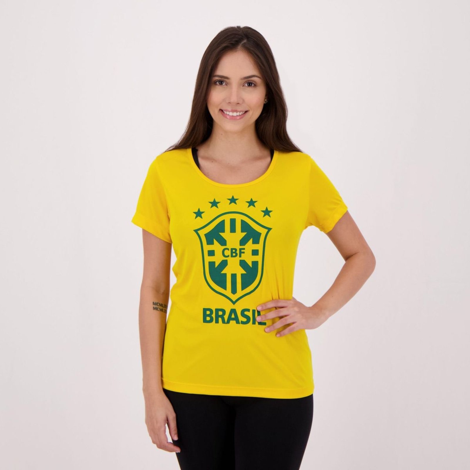 Camiseta Internacional Orgulho Do Brasil 2020 Feminina - Compre Agora