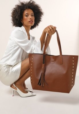 east west calfskin shopping tote bolsa