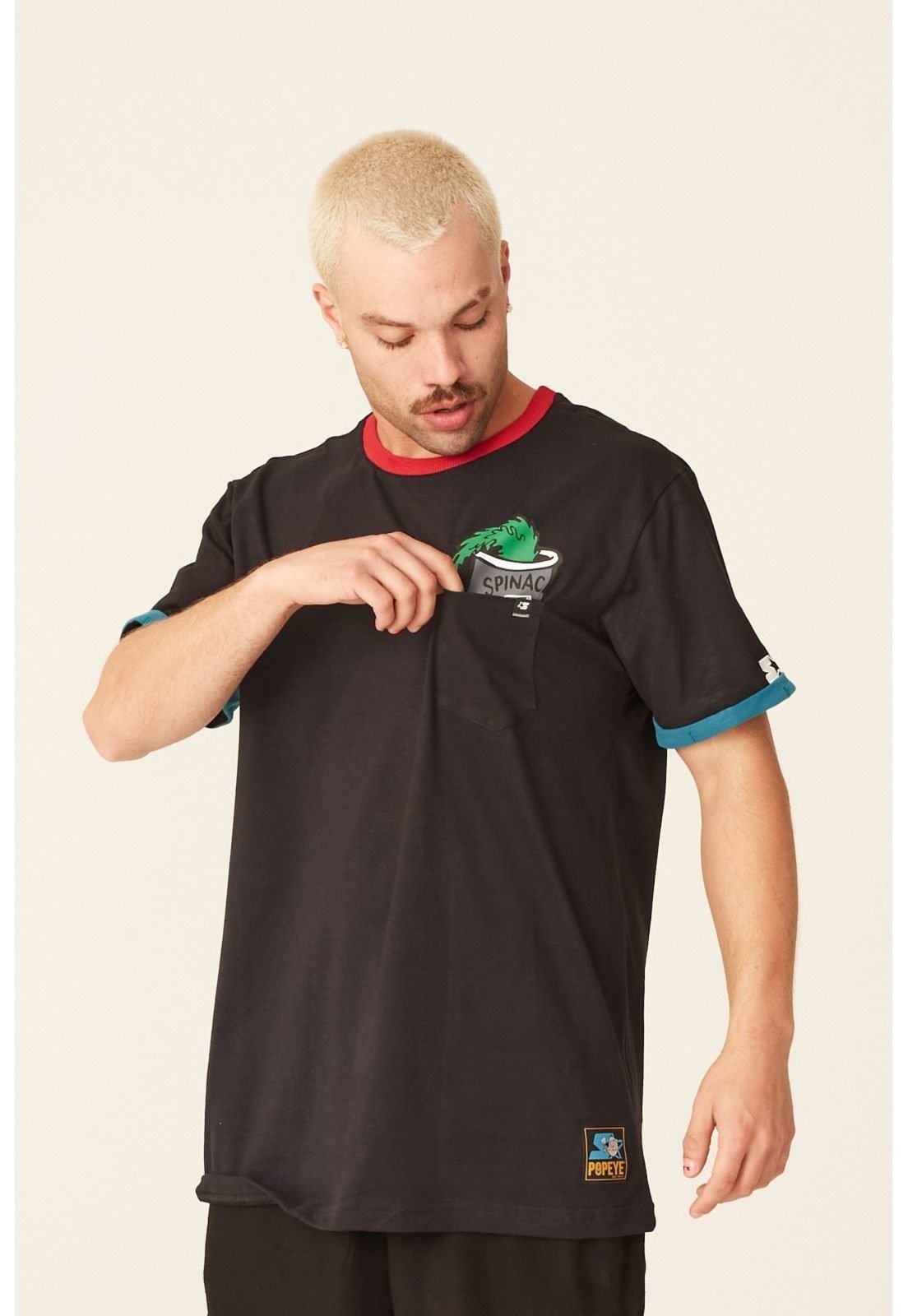 Camiseta Starter Especial Collab Popeye Preta - Compre Agora