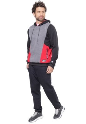 Moletom Starter Fechado Com Capuz Preto