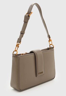 Bolsa Santa Lolla Retangular Alça Regulável Cinza