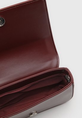 Bolsa Santa Lolla Retangular Tachas Vinho