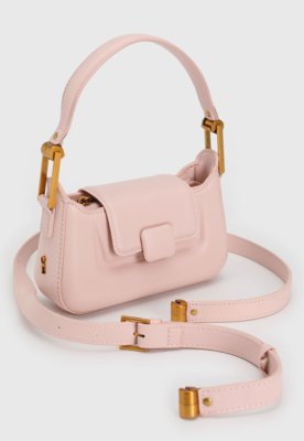 Bolsa Santa Lolla Tiracolo Alça Dupla Rosa