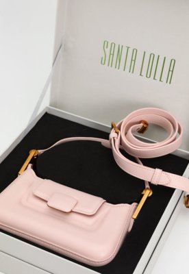 Bolsa Santa Lolla Tiracolo Alça Dupla Rosa