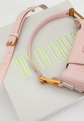 Bolsa Santa Lolla Tiracolo Alça Dupla Rosa