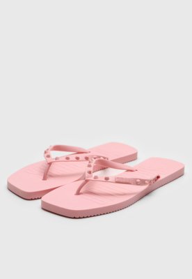 Chinelo Santa Lolla Tachas Rosa