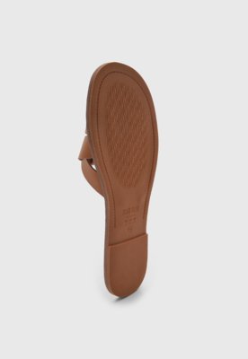 Rasteira Feminina Santa Lolla Couro Marrom