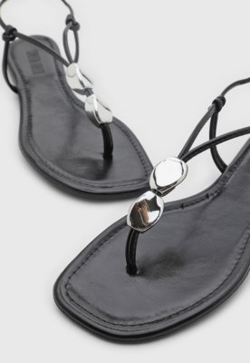 Rasteira Feminina Santa Lolla Fechada Preta