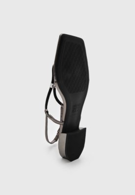Rasteira Feminina Santa Lolla Tiras Strass Prata