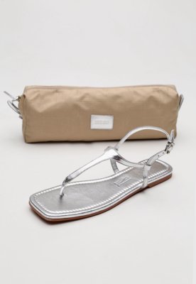 Rasteira Santa Lolla Com Necessaire Prata
