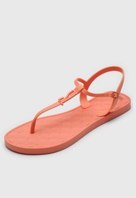 Rasteira Santa Lolla Logo Coral