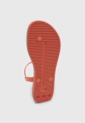 Rasteira Santa Lolla Logo Coral