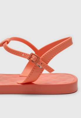 Rasteira Santa Lolla Logo Coral